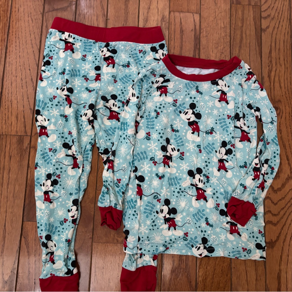 Little Sleepies Mickey Wonderland pajamas size 18-24 months